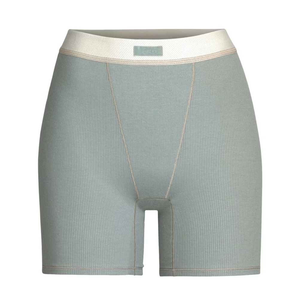 RARE skims “mineral” cotton rib boxer shorts